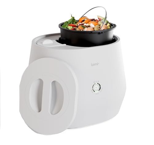 Lomi 1 | Kitchen Composter, 3L, World’s First Smart Waste Home Food Upcycler, Turn Waste into Natural Fertilizer with a Single Button, Indoor Compost, Electric Kitchen Food Recycler (45 Cycles)